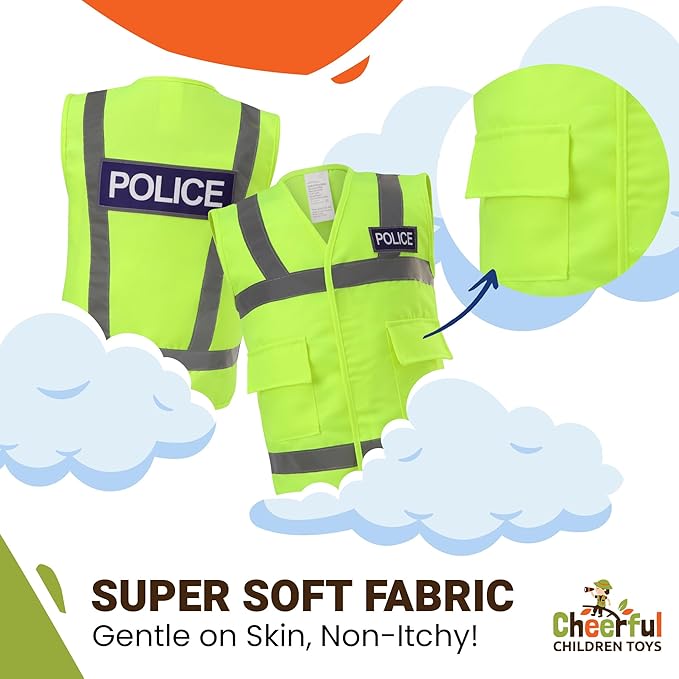 Kids Police Costume Full Set - Cheerful Children Toys