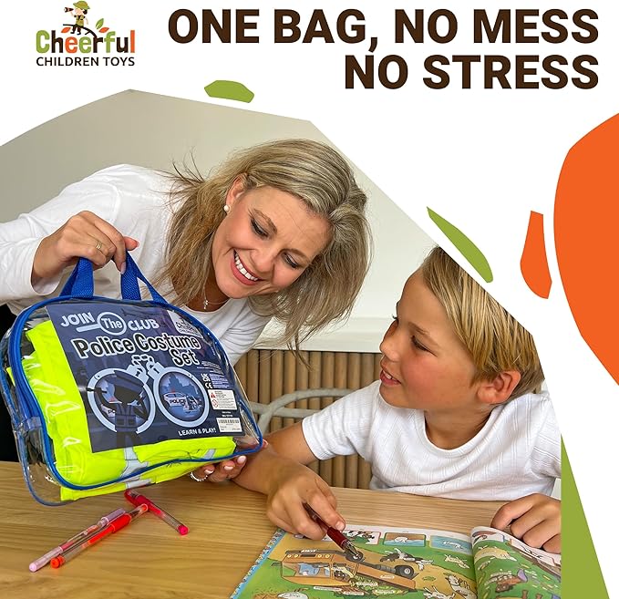 Kids Police Costume Full Set - Cheerful Children Toys