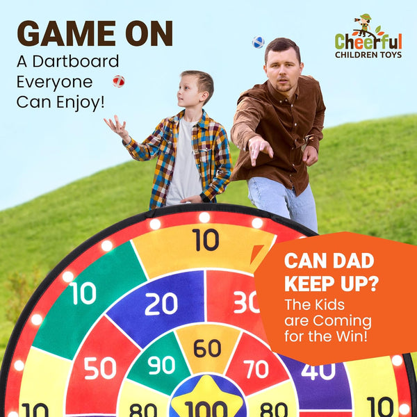 Jumbo Dartboard XL 73cm Carnival Design