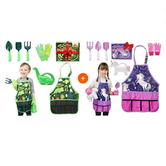 Dinosaur Gardening Kit and Unicorn Gardening Kit bundle