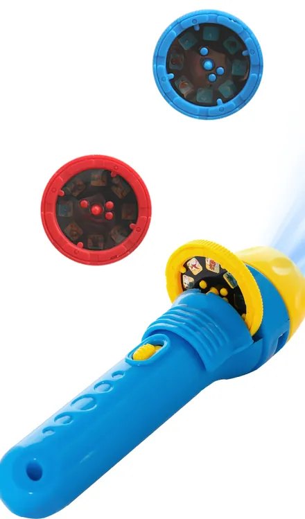 Projector torch with two spare picture discs