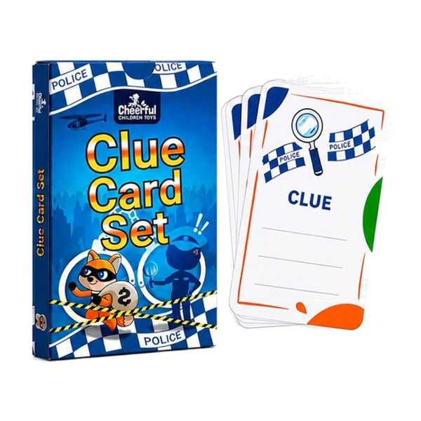 Clue Card Set box next to picture clue cards