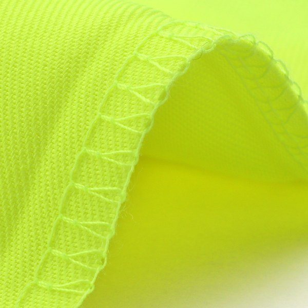 Close-up of the vest fabric and stitched seam