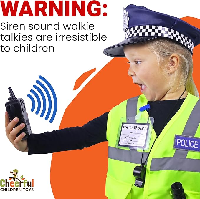 Kids Police Costume Full Set - Cheerful Children Toys