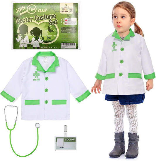 Cheerful Children Toys Doctor Costume Set - Green