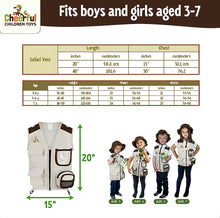Load image into Gallery viewer, Cheerful Children Toys Explorer Vest and Hat - Brown

