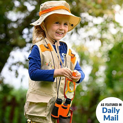 Orange Explorer Vest and Hat - Cheerful Children Toys