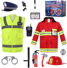 Load image into Gallery viewer, Cheerful Children Toys Police and Fireman Costume
