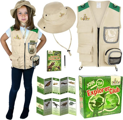 Green Explorer Vest and Hat - Cheerful Children Toys