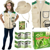 Green Explorer Vest and Hat - Cheerful Children Toys