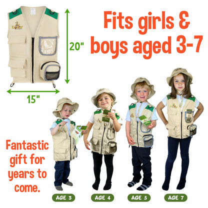 Cheerful Children Toys Explorer Vest and Hat