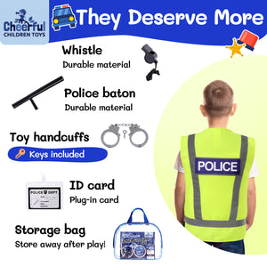 Cheerful Children Toys Police Costume Set